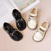 Детские кожаные туфли в стиле Лолиты, черные школьные туфли для девочек, модные глянцевые туфли из искусственной кожи для детей, туфли Мэри Джейн для принцессы в повседневном стиле