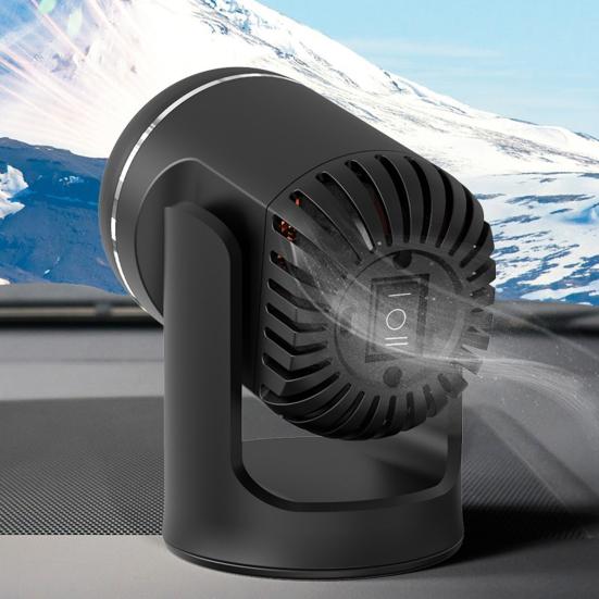 Car Heater Window Defroster Fast Heating Plug-and-Play 360-Degree Rotating Wide Compatibility Portable Car
