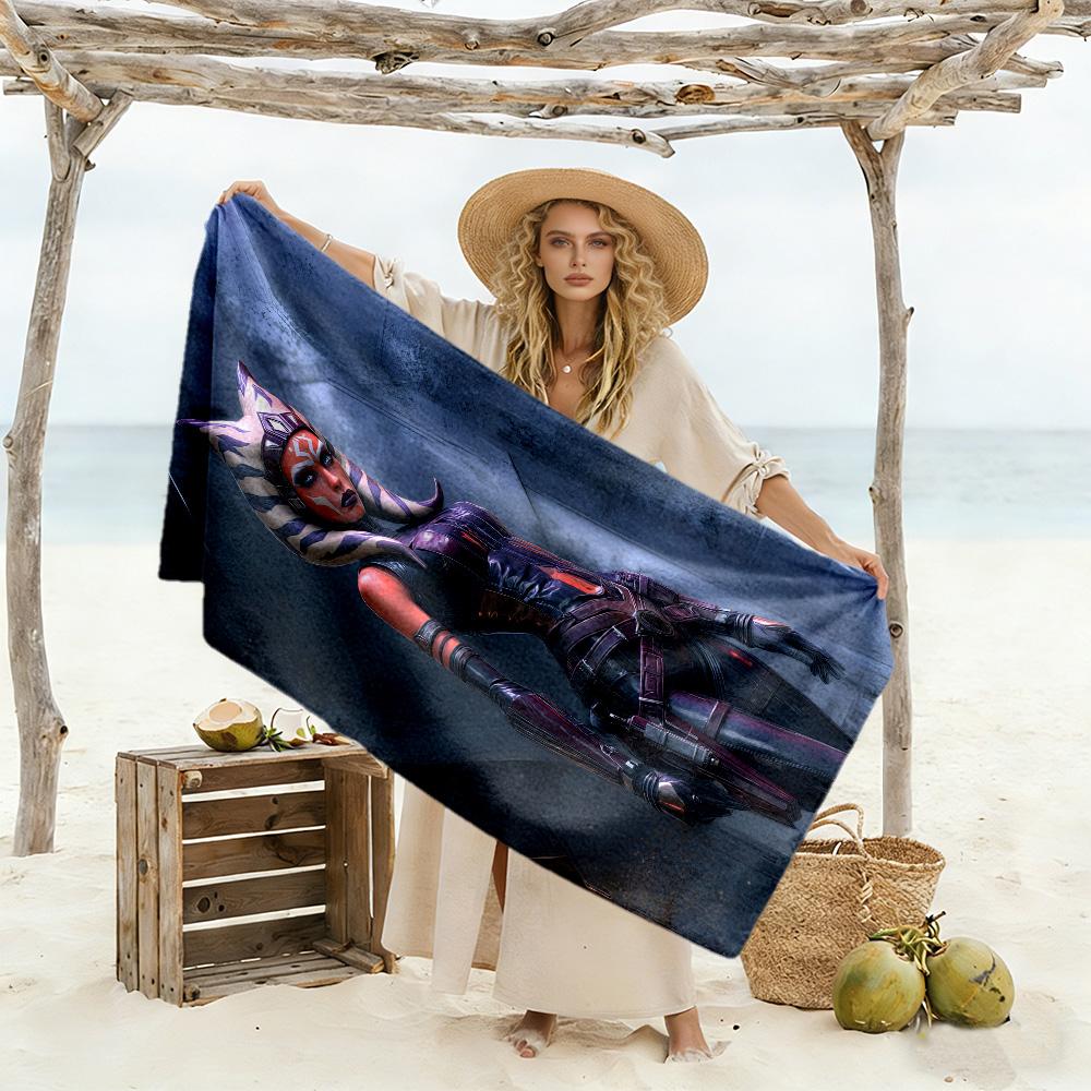 Star Wars Beach Towel Super Soft Microfiber Quickdry Fabric Comfortable Lightweight Perfect for Traveling Yoga Camping and Swimming