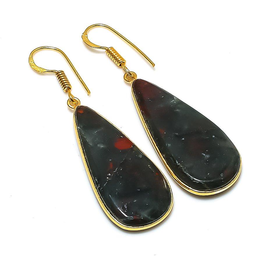 Boulder Opal Gemstone 925 Solid Sterling Silver Jewelry Earring 2.01" GK-5771