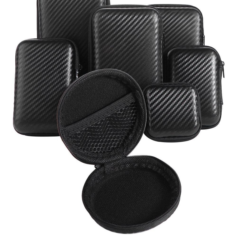 Mini Storage Travel Case Charger Protection Bag EVA Zipper Bag Mobile Hard Disk Case Data Cable Bag