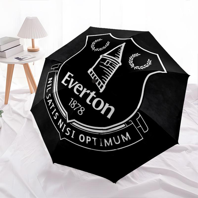 Зонт-автомат с узором футбольного клуба «Эвертон», портативная и складная конструкция, 8 спиц, рождественский или праздничный подарок.