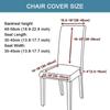 Elastic Dining Chair Cover Thick Jacquard Spandex Chair Cover for Dining Room Anti-Slip Kitchen Chair Cover