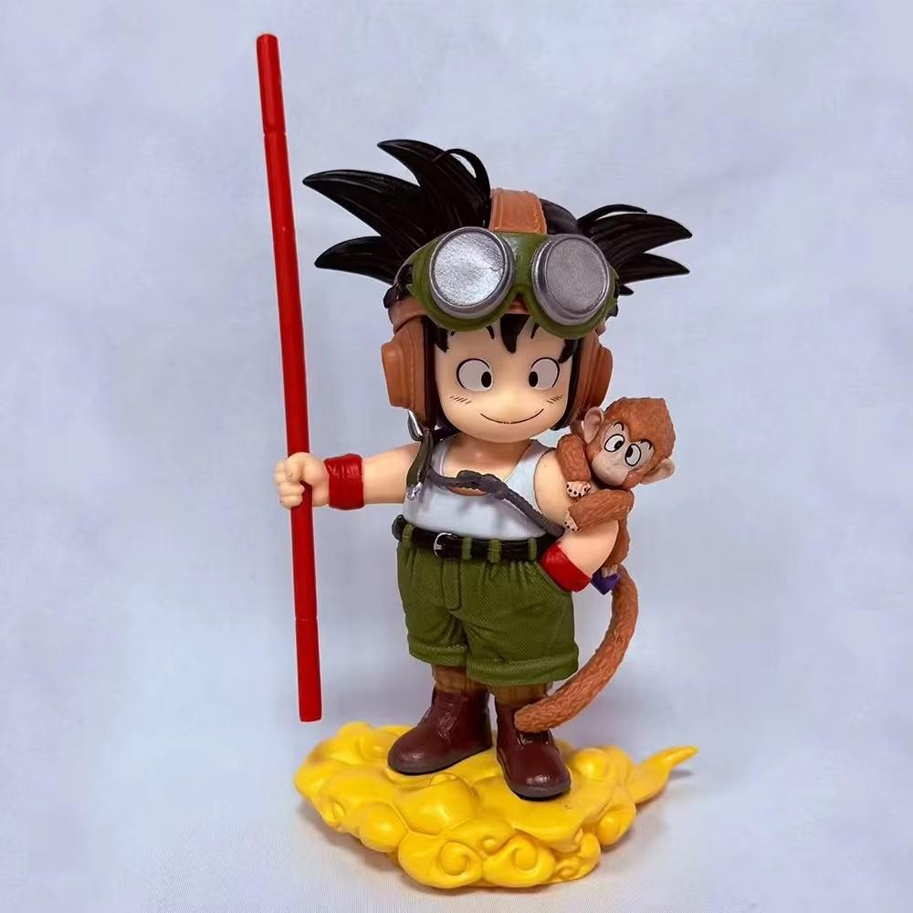 S Аниме Dragon Ball Фигурка Сон Гоку С Обезьяной Малыш Гоку Фигурка Действия 16см ПВХ Статуя Коллекционная Модель Игрушки Милые Подарки@
