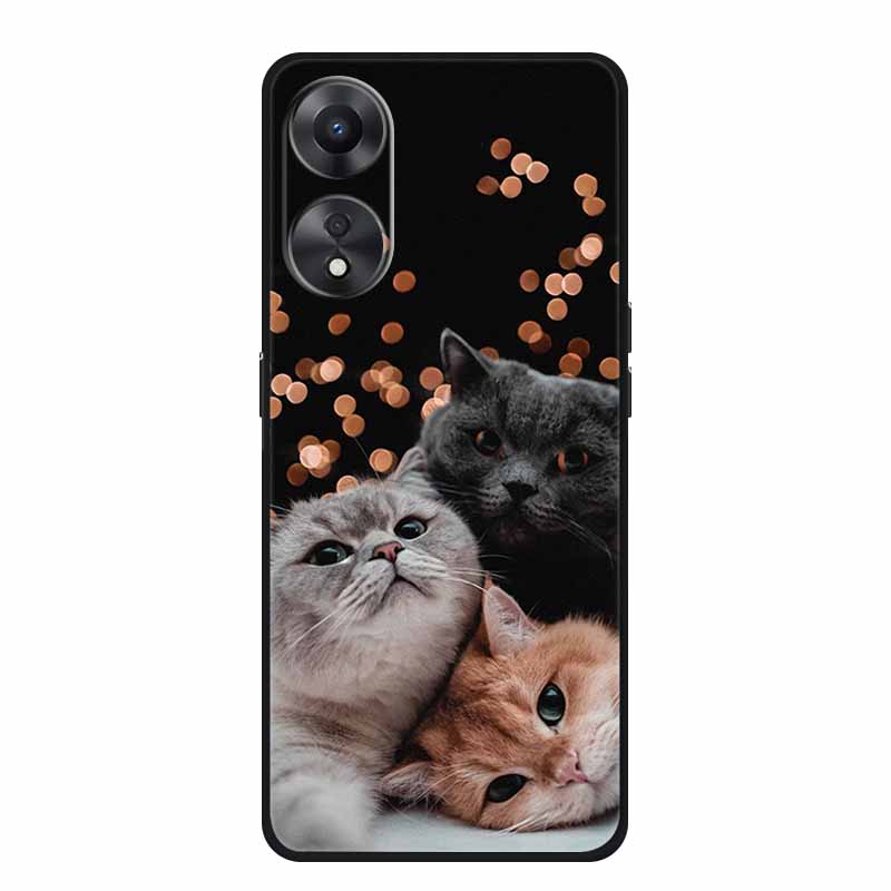 Чехол для OPPO A78 5G Модный силиконовый мягкий ТПУ задняя крышка для Oppo A58 A58X 5G OPPOA78 5G Чехлы для телефонов Ударопрочный CPH2483 Fundas