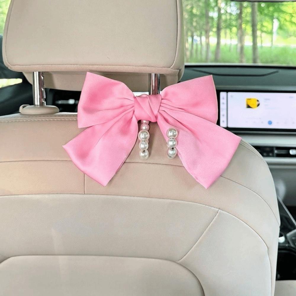 Pearl Ornament Seat Back Hanger Clip On Car Organizer Vehicle Decor Car Hook Daily Storage