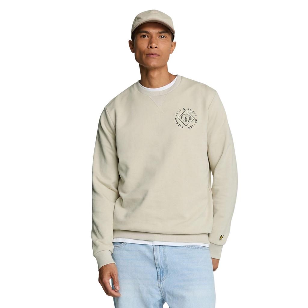 Lyle & Scott Mens Stamp Crew Neck Sweatshirt