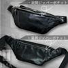 IMA Sparra Genuine Leather Body Small Waist Pouch for Men Bag, One-Shoulder Bag, (Black)