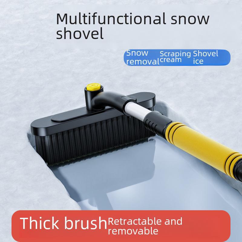 Телескопическая автомобильная лопата для снега, щетка и скребок для льда 3 в 1.