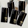 Прозрачный чехол MRPZ с розовым золотом и 26 буквами для Samsung Galaxy S22 S20 FE S21 S10 S9 Plus Note 20 Ultra 10 Lite из мягкого ТПУ-чехла для телефона