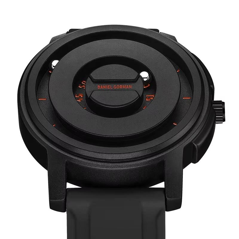DG 0118 Luxury Men's Roller Ball Magnetic Watch Original Waterproof Magnetic Drive Concept Watch Silicone Band Magnetic Reloj