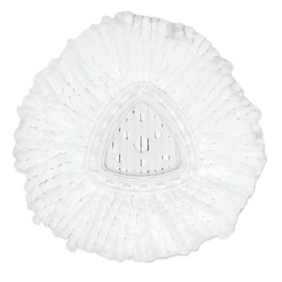 Mop Replacement Heads for Vileda for O-Cedar Easywring Washable Microfiber Spin Refills Easy Cleaning Triangular Disc Compatible with Spin Mops