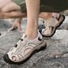 Новые летние мужские сандалии, дышащая пляжная обувь с сеткой, уличная нескользящая походная обувь на мягкой подошве, водонепроницаемая обувь для походов по реке