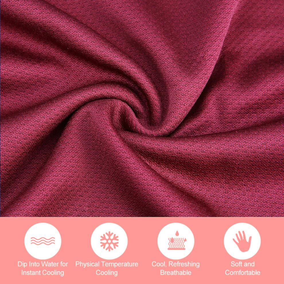 Cooling Sports Towel in Magenta Perfect for Gym Yoga and Outdoors