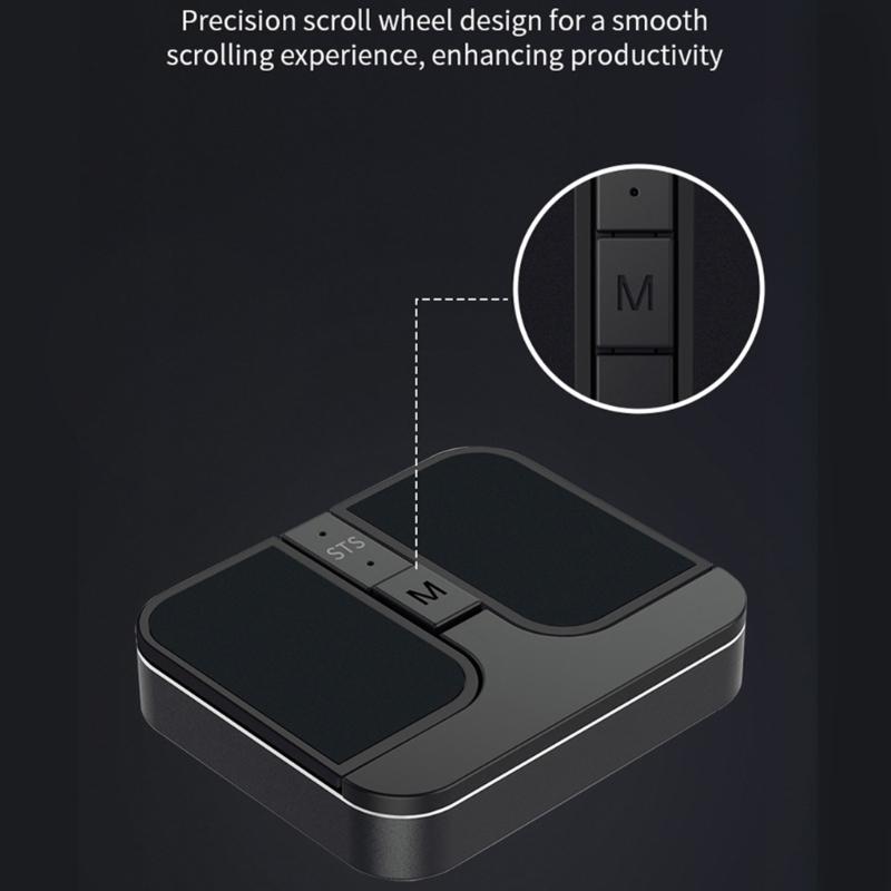 Ergonomic Square Mouse 2.4G Wireless Two Bluetooth-compatible Connection Crosses Platform Support Customizable Silents Clicks Button