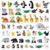Big Building Blocks Marine Farm Animal Cat Dog Accessories Lion Shark Compatible With Duploed City Education Children Gift Toys