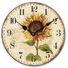 European Creative Fashion Modern Quartz Retro Simple Wooden Decorative Wall Clock