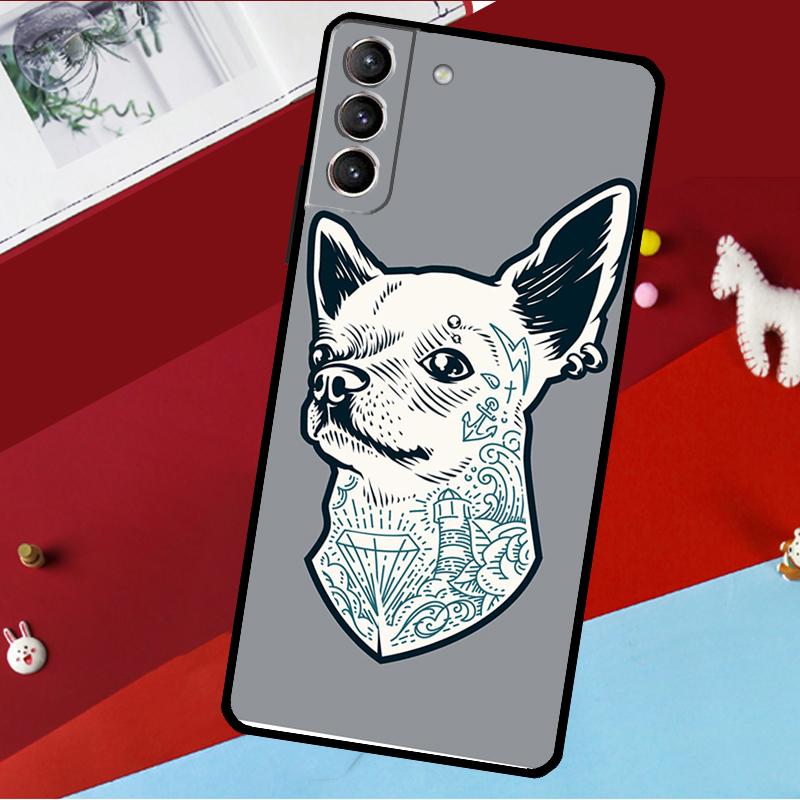 Мультяшная собака чихуахуа Чехол Для Samsung Galaxy S26 S25 S24 S21 S22 S20 Ultra S9 S10 Plus S23 FE S25 FE Чехол для телефона