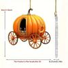 Carriage Pumpkin Halloween Acrylic Flat Surfac Pendant For Interior Enhancement