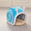 Warm Cat Bed Tent Snail Shape Cat Sleeping Bag Pet Mat Kitten Cave  Winter