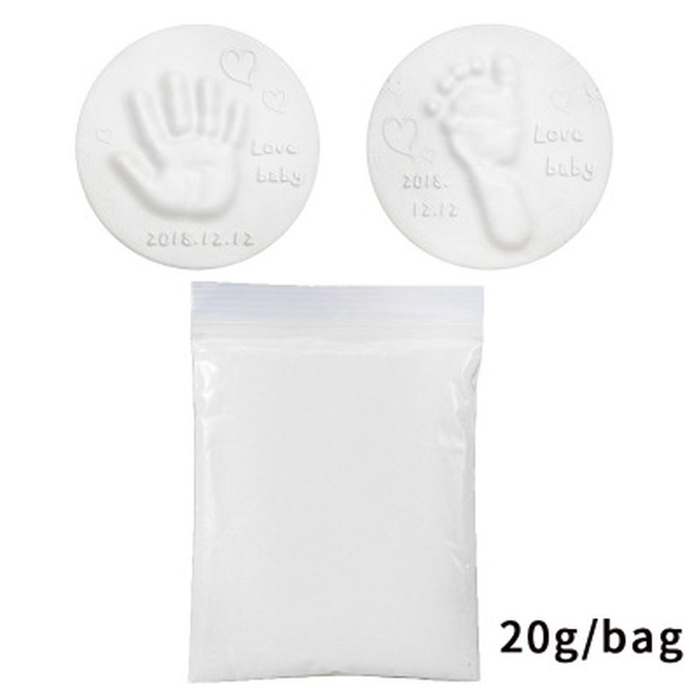 20g/pack Bag Clay Baby Hand Foot Inkpad Ultra Stereo Care Air Drying Soft Clay Handprint Imprint Kit Casting Toys