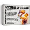 Hijie Basketball Poster Canvas Wall Art for Home Decor, pirational Canvas Print Painting, Basketball Gifts for Players and Lovers, 12x15 Inch