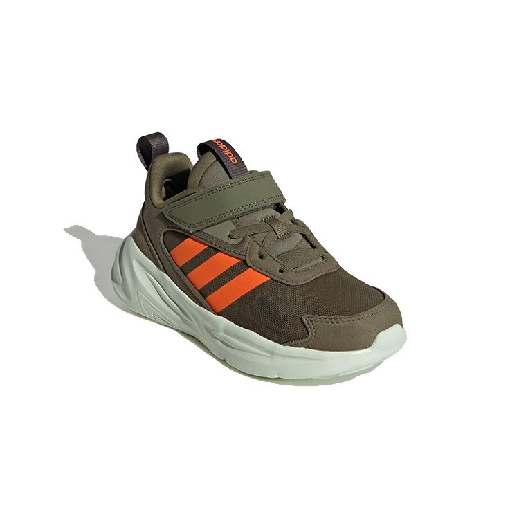 Adidas Ozelle J Focus Olive Impact Orange Kids Sneakers Green Linen-Green GY7112
