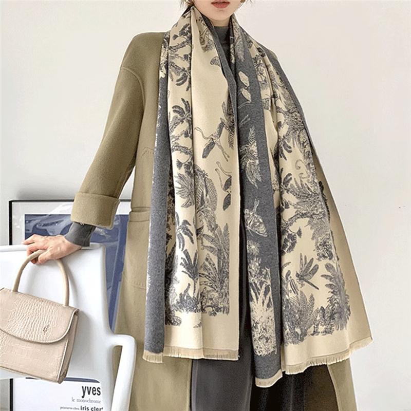 185*65 см высококачественный искусственный кашемировый шарф осень-зима этнический стиль принт солнцезащитный теплый платок женский подарок