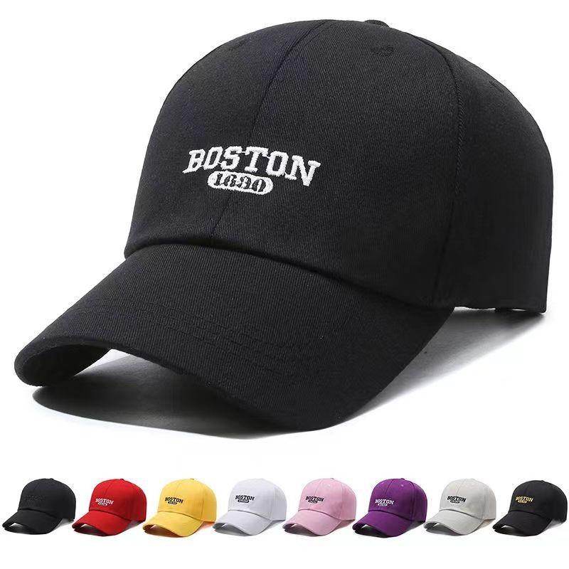 Boston 1690 Letter Embroidery Baseball Cap Sun Protection Breathable Gift Hat