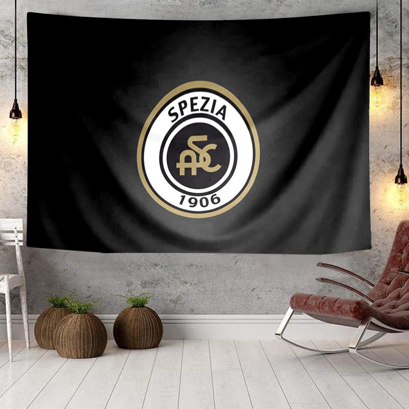 Spezia Fc Crest Design Tapestry, Unique Design Tapestry, Wall Decor for Bedroom,Livingroom, Playroom,Heartwarming Fan Holiday Gifts