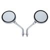 Universal Honda Round Rearview Mirrors of 10mm Threads with Short These Plated Mirrors Are Perfect for To Perfect for Repairing Naked Honda and Suzuki