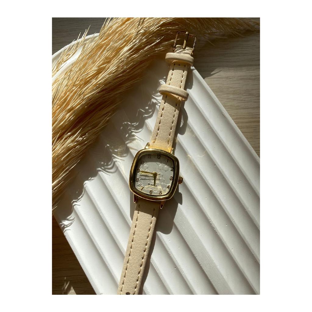 Винтажные женские наручные часы Bs Stilll с кварцевым кожаным ремешком в стиле ретро, ​​1 шт.