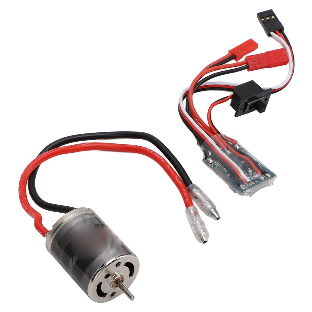 RC Brushed Motor ESC Combo Stainless Steel High Torsion Low Noise 31T Motor and 30A ESC with JST
