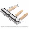 Stamping Quilting Wooden Smoother Glue Laminating Platen Tool Seam Roller Leather Press Edge Roller