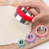 Round Cookie Cutter Set – 4 Different Sizes of Stainless Steel Biscuit Cutters for Baking