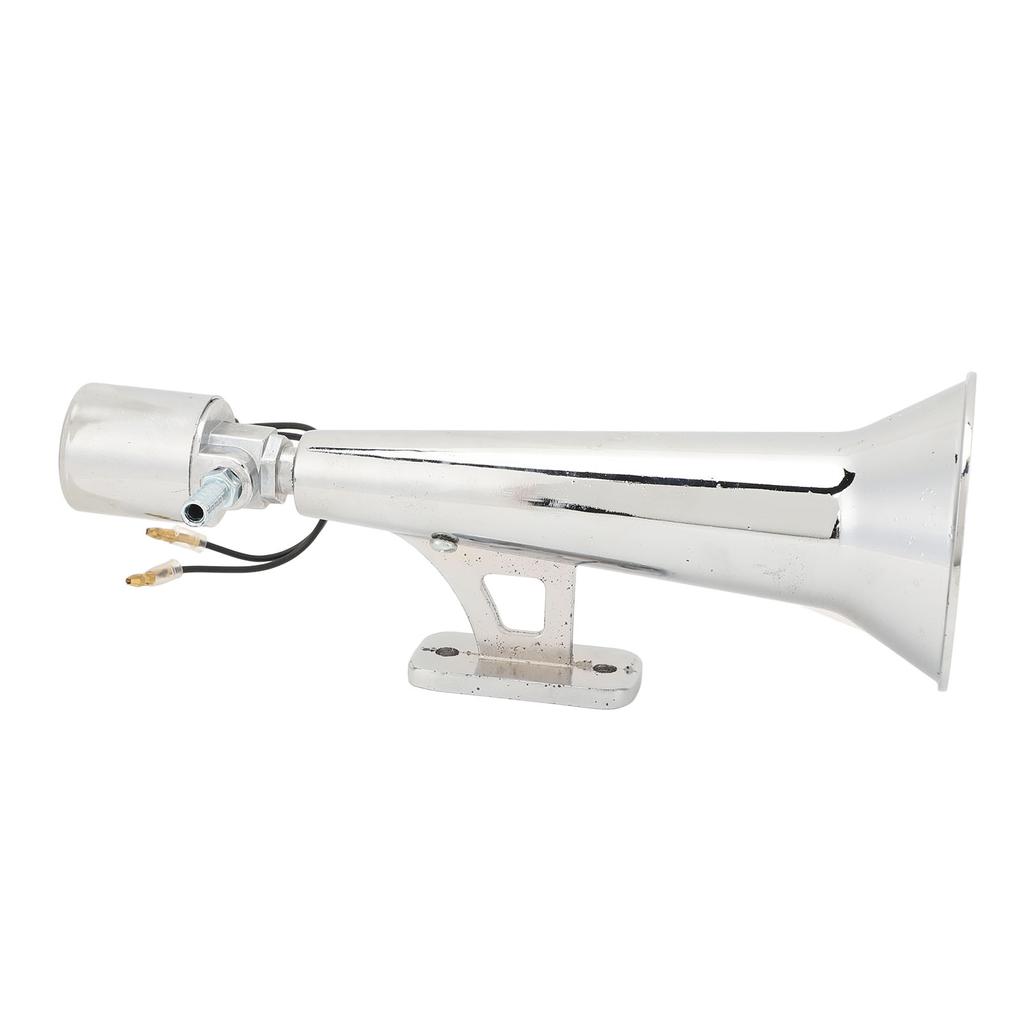 Car Air Horn Universal Rustproof 150DB Metal Loud Silver Truck Whistle Horn for 12V 24V Boat Yacht RV Motocycle