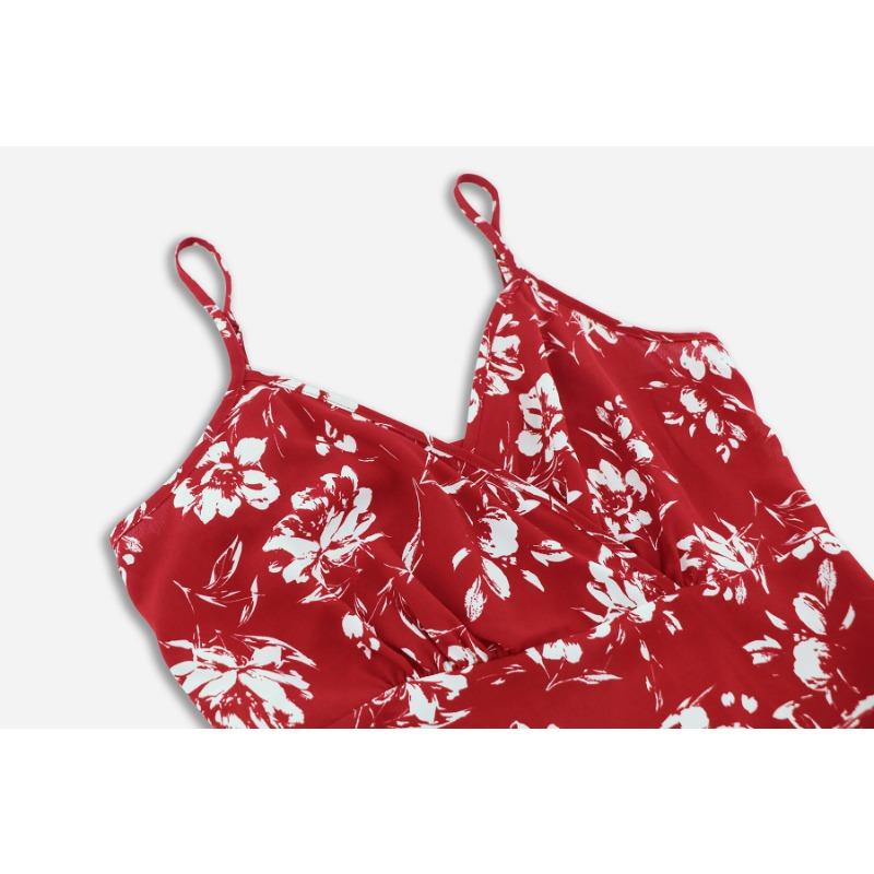 Женские сексуальные нерегулярные платья на шее, длинные пляжные платья с цветочным принтом на бретельках