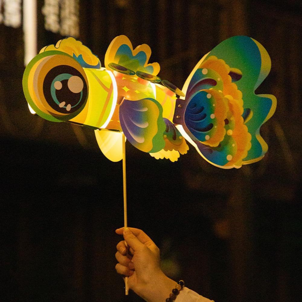 Colorful Dragon Dance Lantern Handmade Parent Child Toy Lantern  Mid-autumn Festival