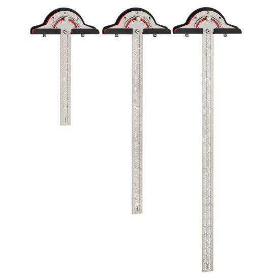 10/15/20-Inch Woodworkers Edge Rule High Precision Protractors Heavy Duty Metal Angle Finder Carpenter Layout