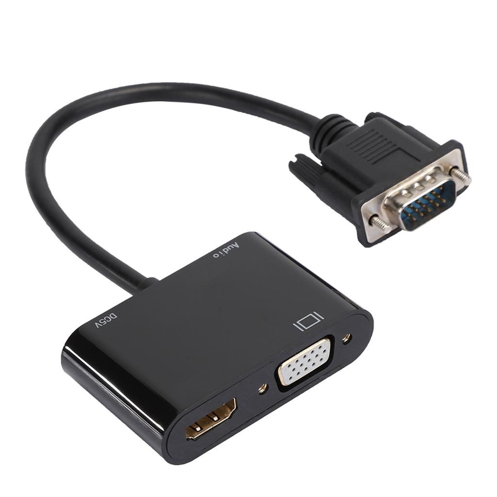 VGA в HDMI VGA HD Видео конвертер Кабель Plug-and-Play Адаптер для компьютерного проектора