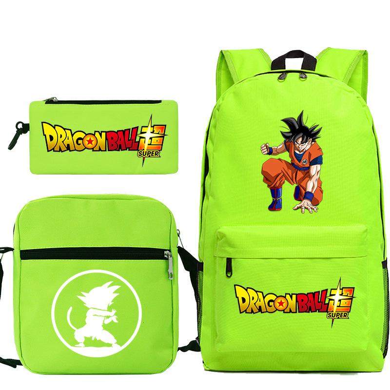 Драгонболл драгонболл набор из трех предметов анимационная периферия новый набор пеналов досуг студенческий рюкзак