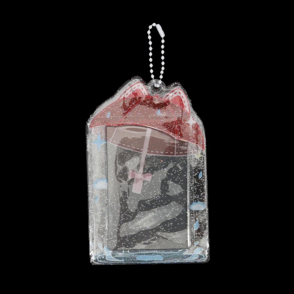 3-дюймовый держатель для фотокарточек с брелоком, рукава для фотокарточек, держатель для ID-бейджа, протектор для карт, мини-альбом