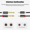 SHULIANCABLE к RCA 2 x TS к двойному RCA Стерео Аудио Соединение Совместимо с AV Домашним Аудио и Усилителями 1/4" Кабель, 6.35мм Кабель, Ресиверами,
