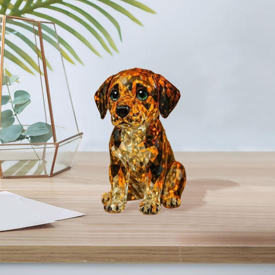 Yousheng ручная работа статуэтка собаки смоляной щенок украшение коллекционное искусство скульптура животного для домашнего офиса стол бар декор