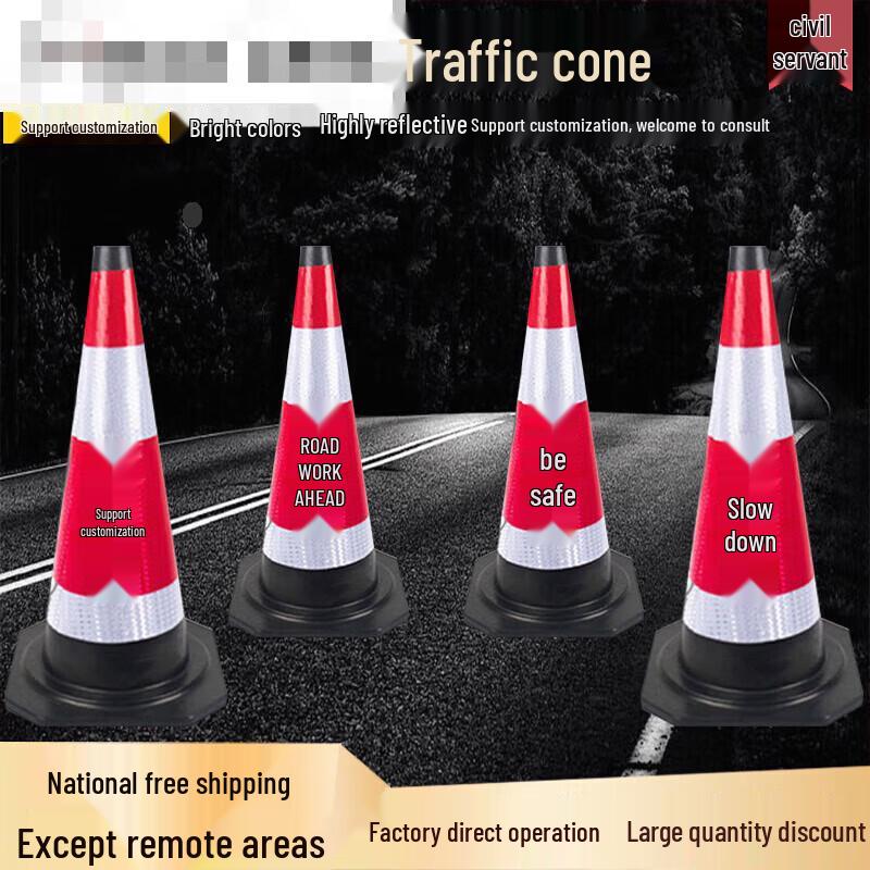 JinRuiFu Reflective PVC Traffic Cone with Handle