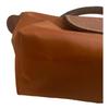 New LONGCHAMP Le Pliage Canvas With Leather Makeup Bag, Dumpling Bag, Clutch Handbag Women's Brandy 34175089504