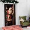 Atmosphere Arrangement Christmas Door Cover Background Fabric Flag Fashion Door Banner  Christmas