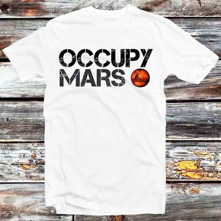 Occupy Mars Planet Universe Nature Earth T Shirt Mens Womens Tees Top B855