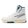 Li Ning Fabric Leather 005 Classic Retro Color Block Sports Casual Breathable High-Top Sneakers Women sneakers White ALFR166-1