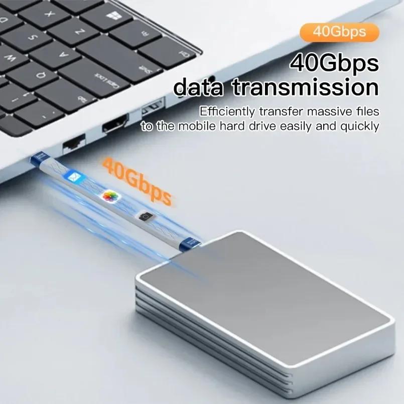 240 Вт 40 ГБ короткий кабель USB C - USB C кабель для быстрой зарядки типа C 40 Гбит/с передача данных 8K плоский тонкий FPC удлинительный кабель для зарядки и передачи данных